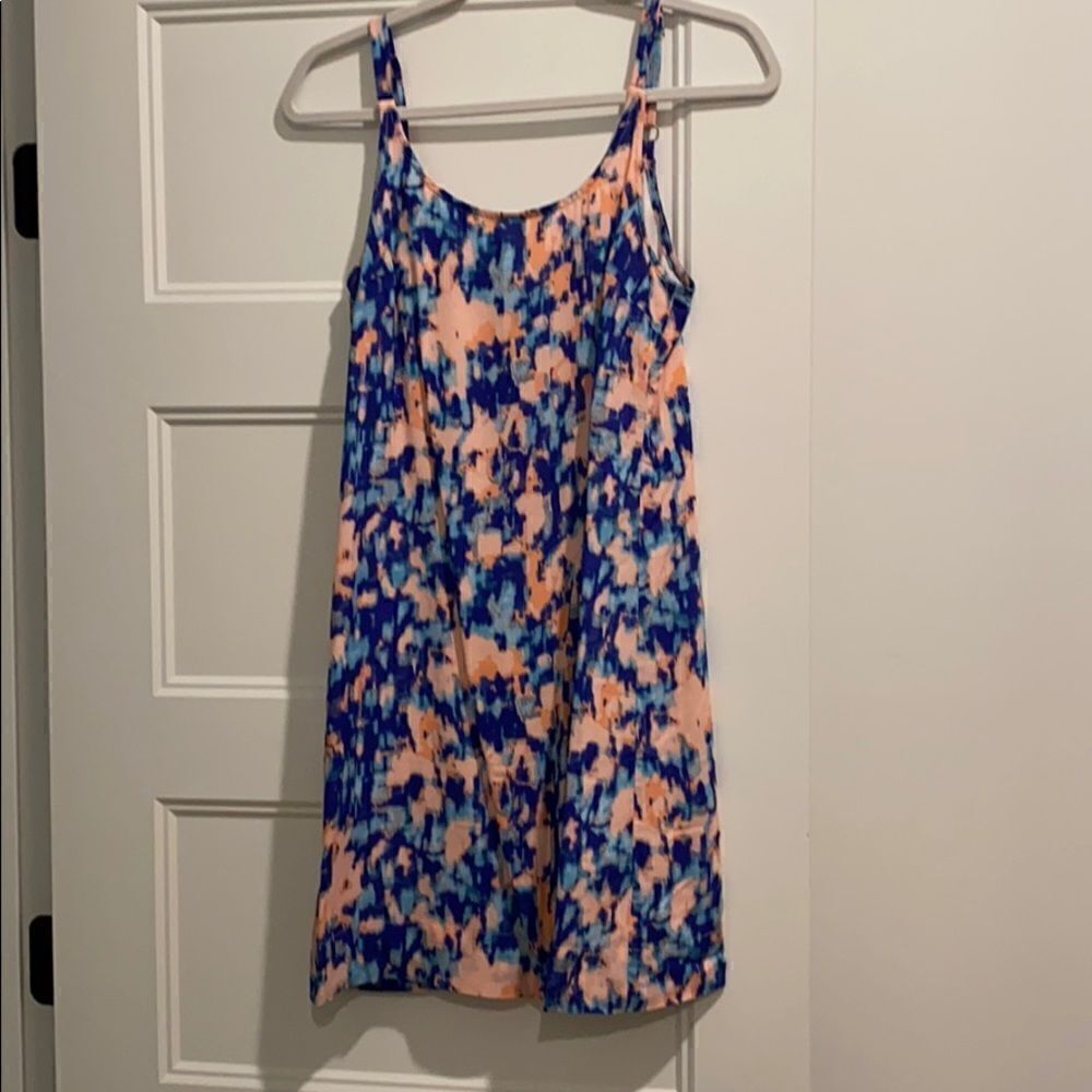 Splendid pink and blue print dress